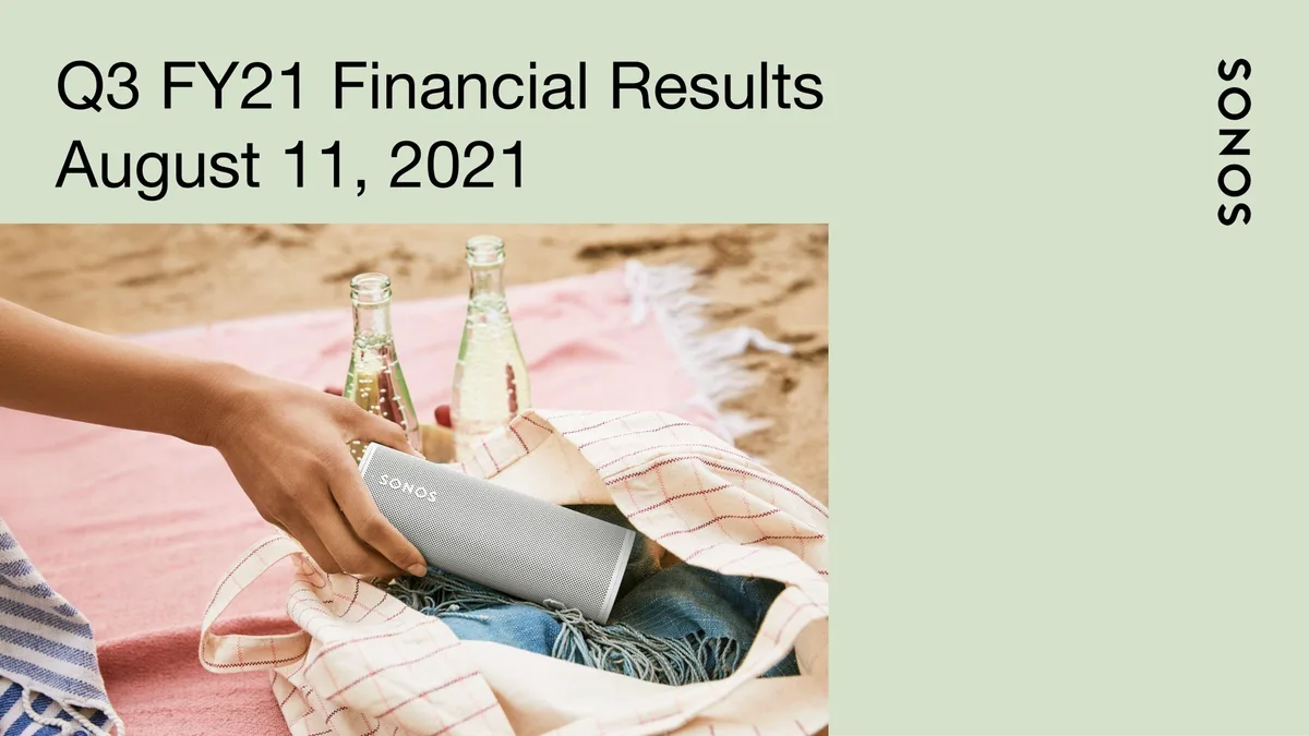 Sonos | Results Presentation Deck | 22 slides · slide 1