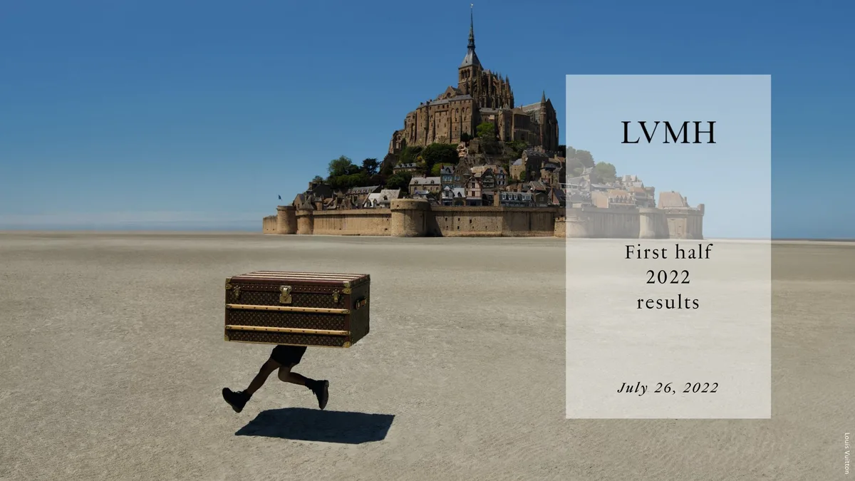 The image is a high-concept brand asset typical of luxury fashion presentations.