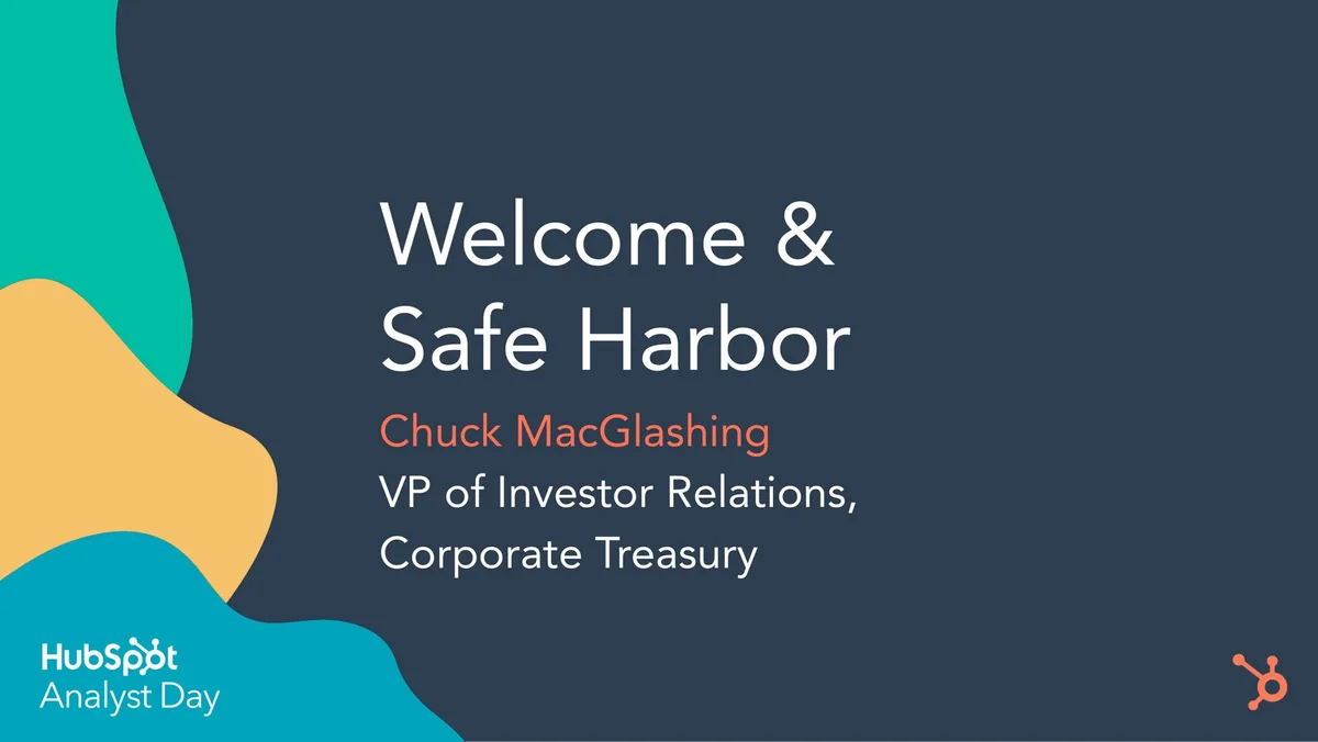 Hubspot | Investor Day Presentation Deck | 57 slides · slide 1