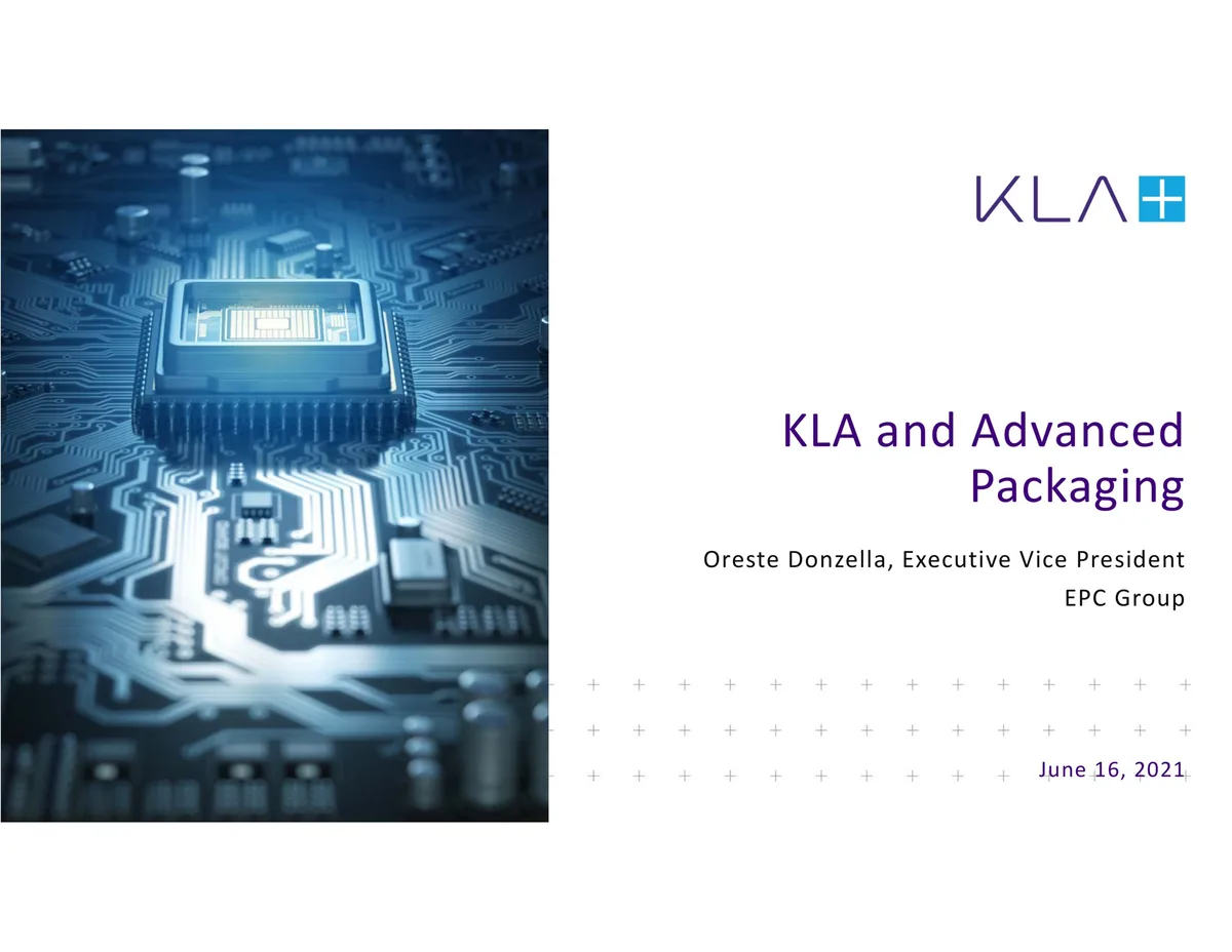 KLA | Investor Conference Presentation Deck | 28 slides · slide 1