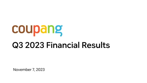 Coupang | Results Presentation Deck | 22 slides