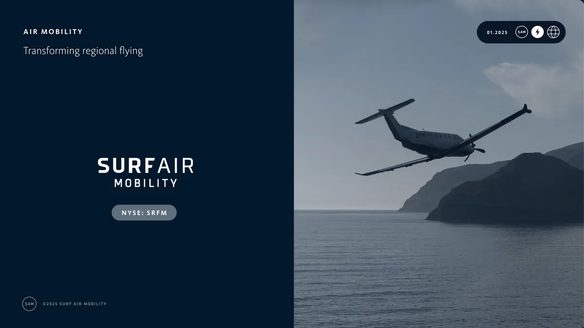 Surf Air | Investor Presentation Deck | 19 slides · slide 1