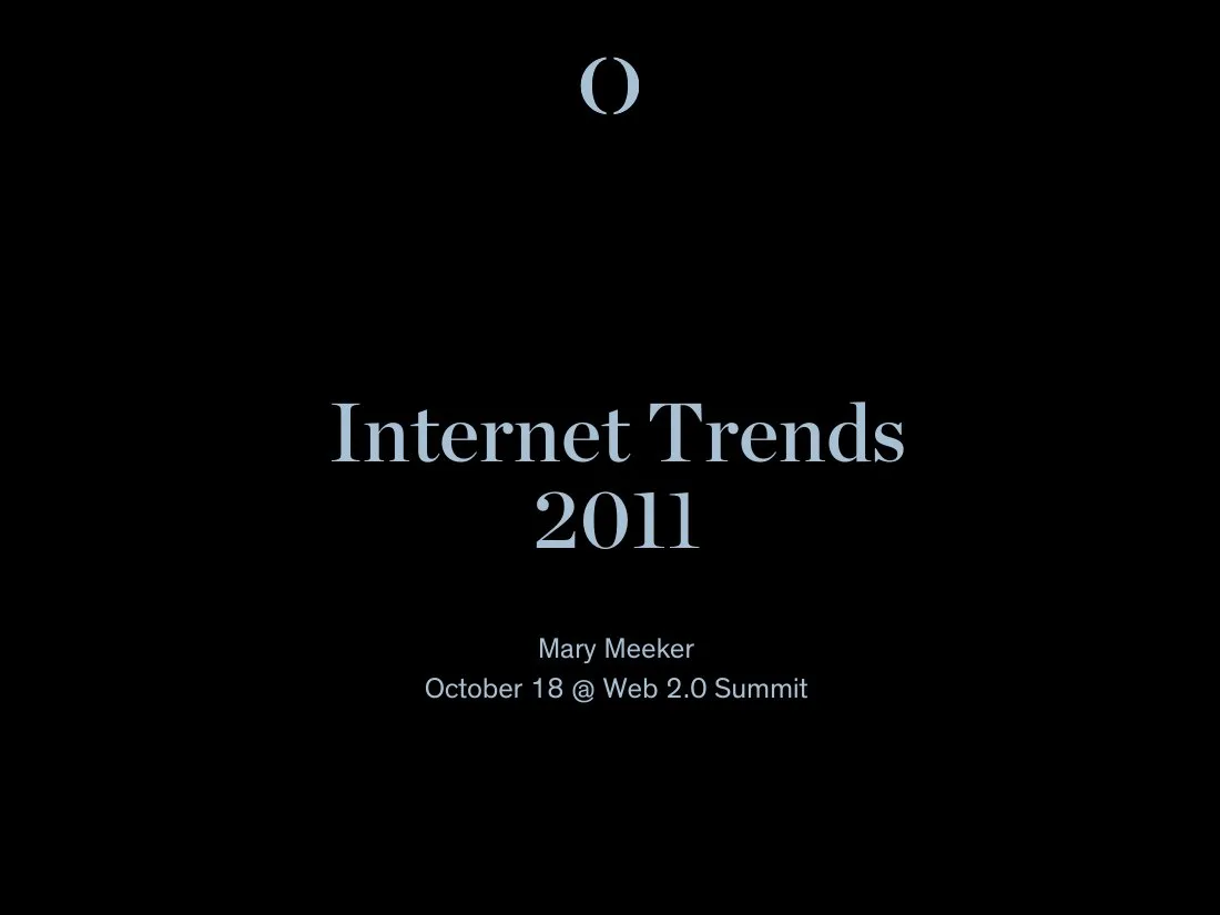 2011 Bond Cap Internet Trends 2011 · slide 1