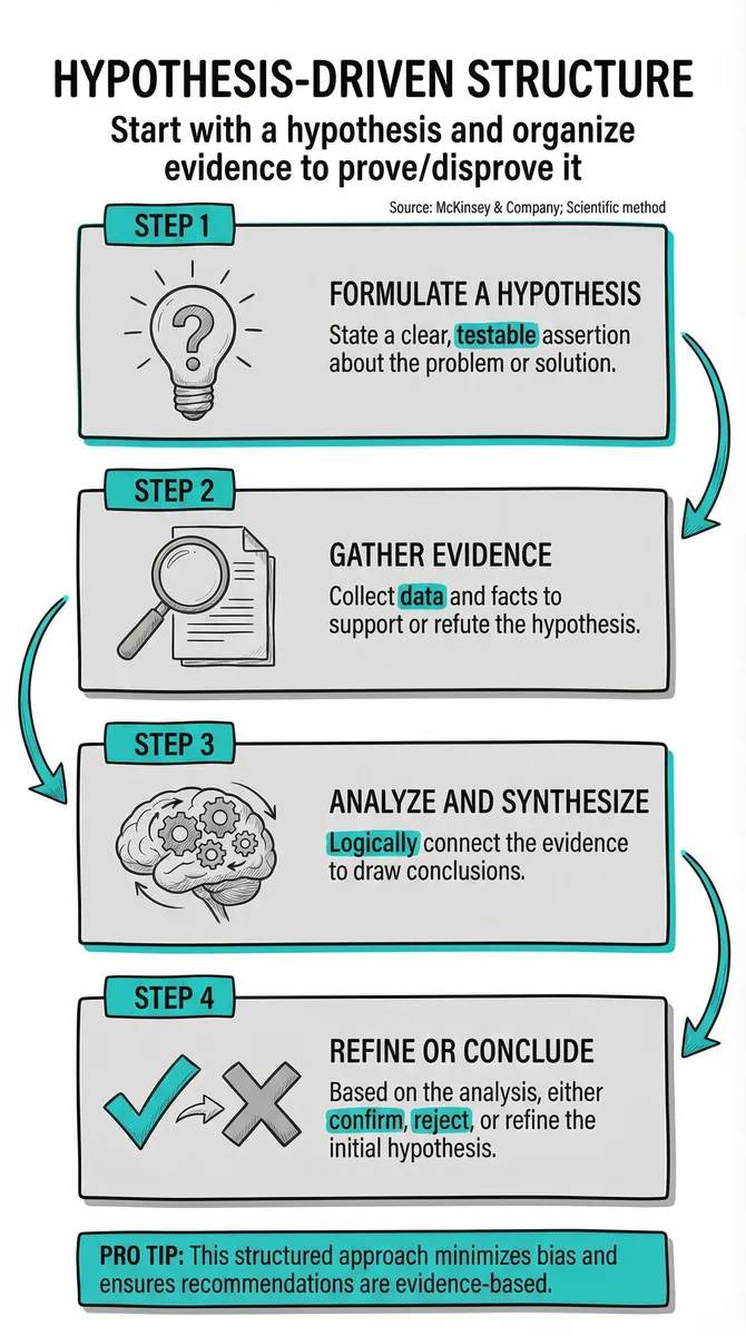 Hypothesis-Driven Structure illustration
