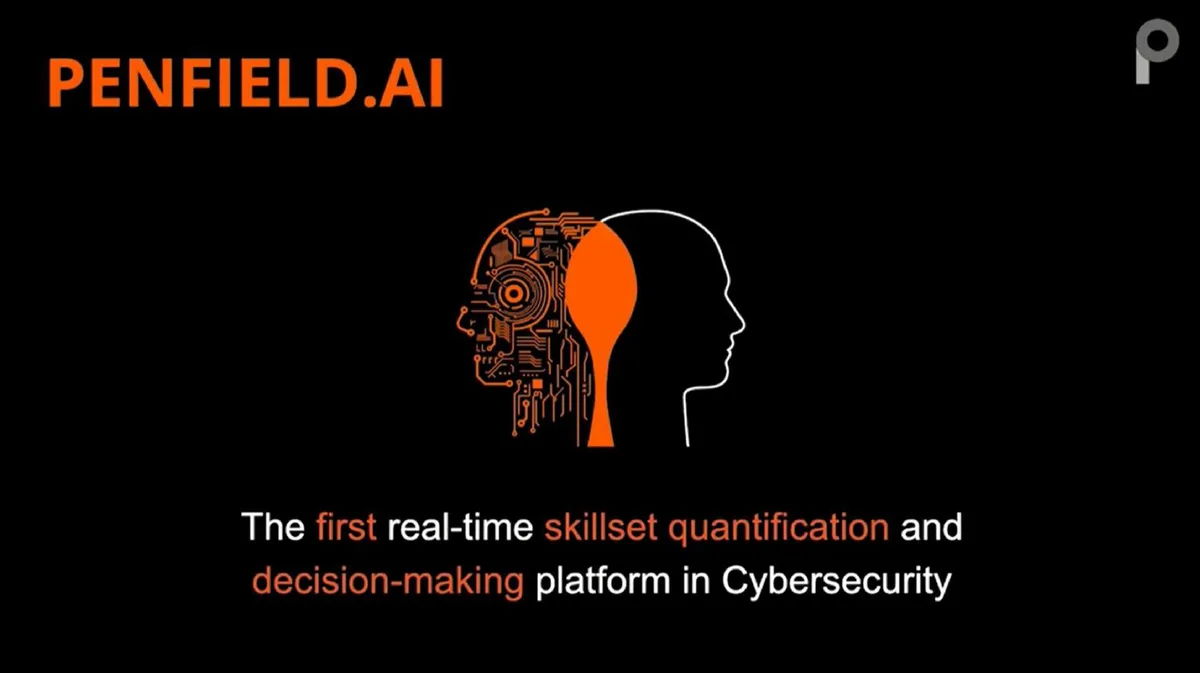 The visual uses a split-head graphic (human/AI) to represent the intersection of human skill and machine intelligence.