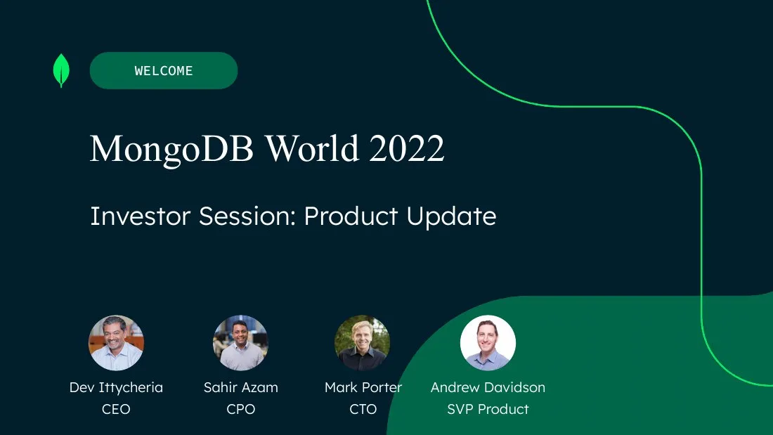 2022 MongoDB World Final · slide 1