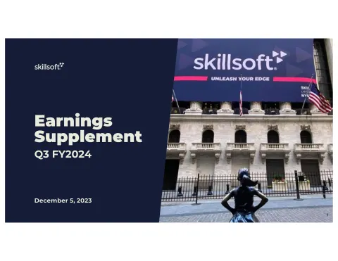 Skillsoft | Results Presentation Deck | 15 slides