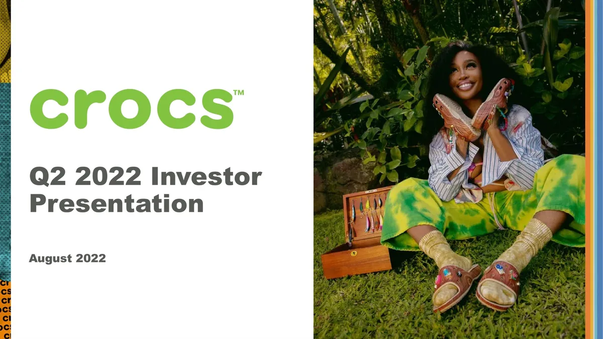Crocs | Results Presentation Deck | 33 slides · slide 1
