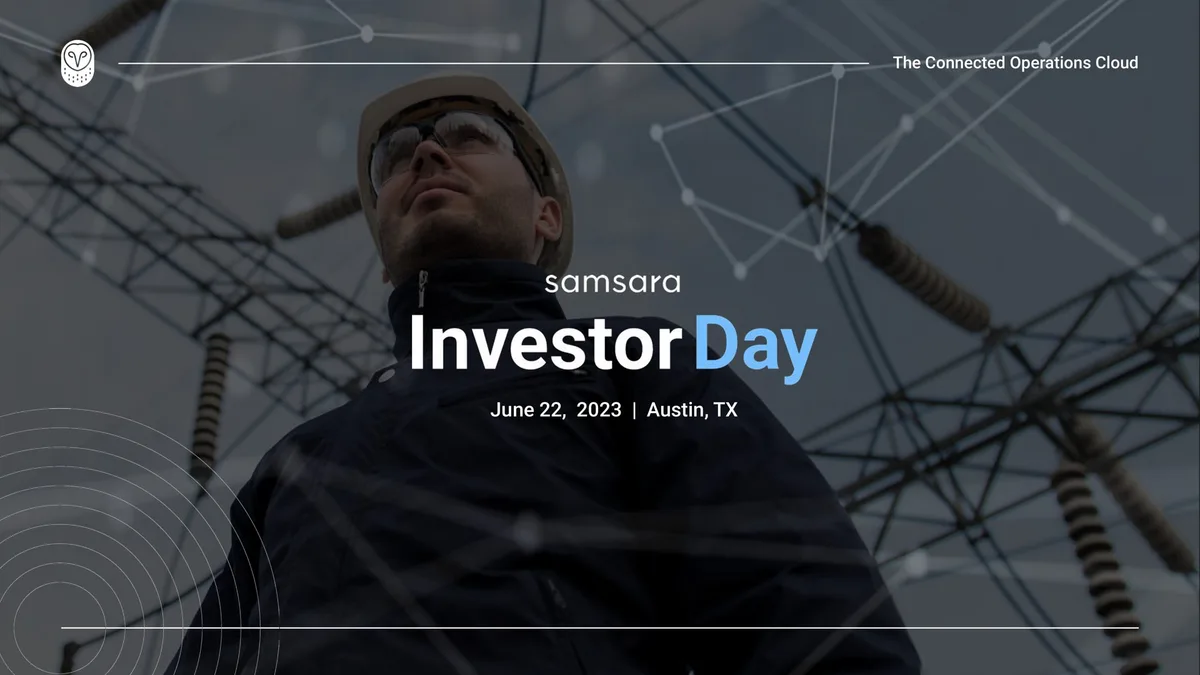 Samsara | Investor Day Presentation Deck | 71 slides · slide 1