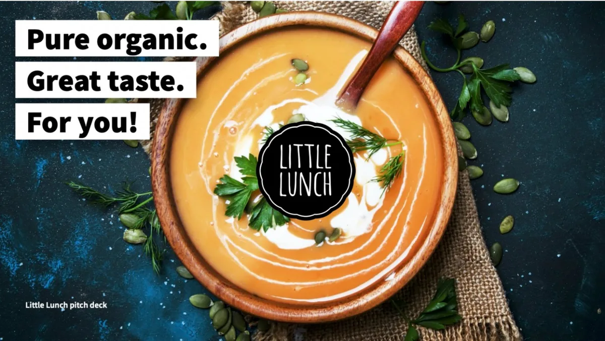 This 15-slide pitch deck persuaded food giant Ecotone to buy an organic soup startup · slide 1