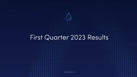Aeva | Results Presentation Deck | 11 slides