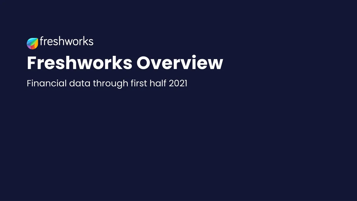 Freshworks | Investor Presentation Deck | 40 slides · slide 1
