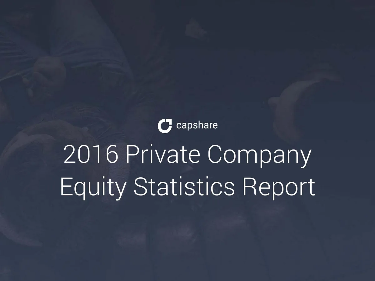 private company equity report capshare · slide 1