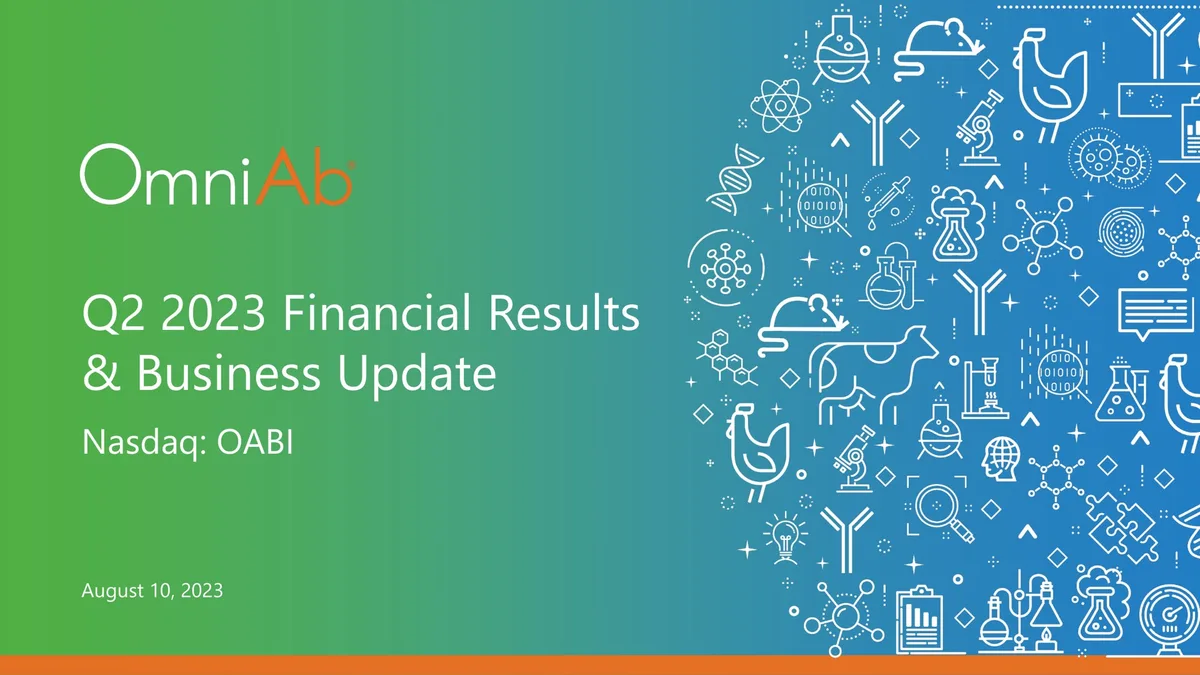 OmniAb | Results Presentation Deck | 20 slides · slide 1