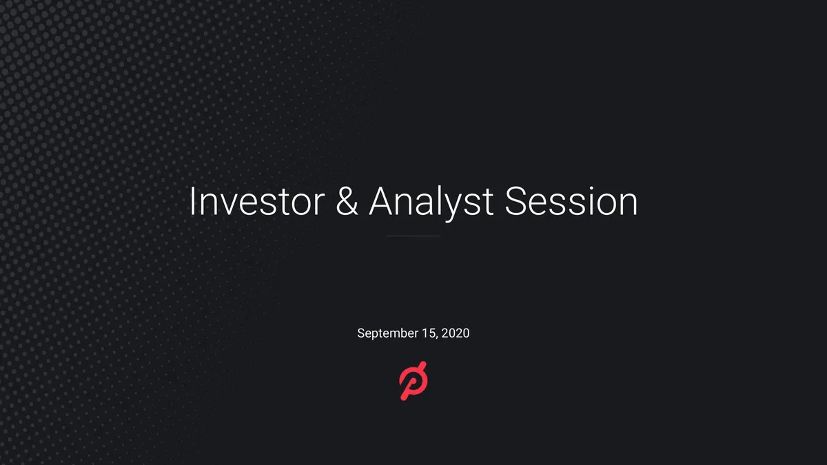 Peloton | Investor Day Presentation Deck | 71 slides · slide 1