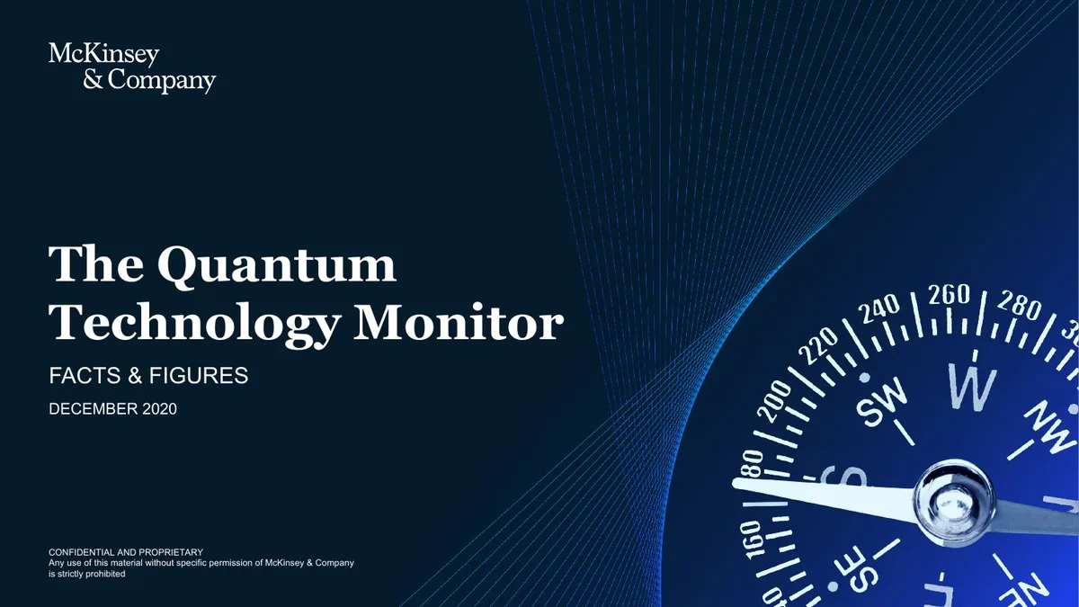 The Quantum Technology Monitor December 2020 · slide 1
