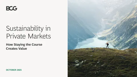 Sustainability Private Markets