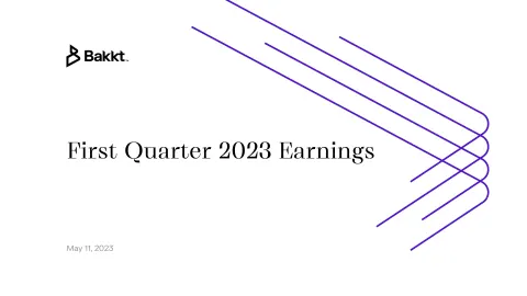 Bakkt | Results Presentation Deck | 26 slides