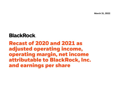 BlackRock | Results Presentation Deck | 8 slides