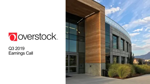 Overstock | Results Presentation Deck | 57 slides