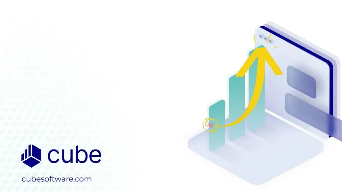Minimalist cover slide with logo and website.
