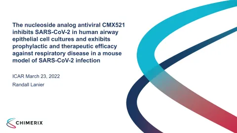 Chimerix | Results Presentation Deck | 12 slides