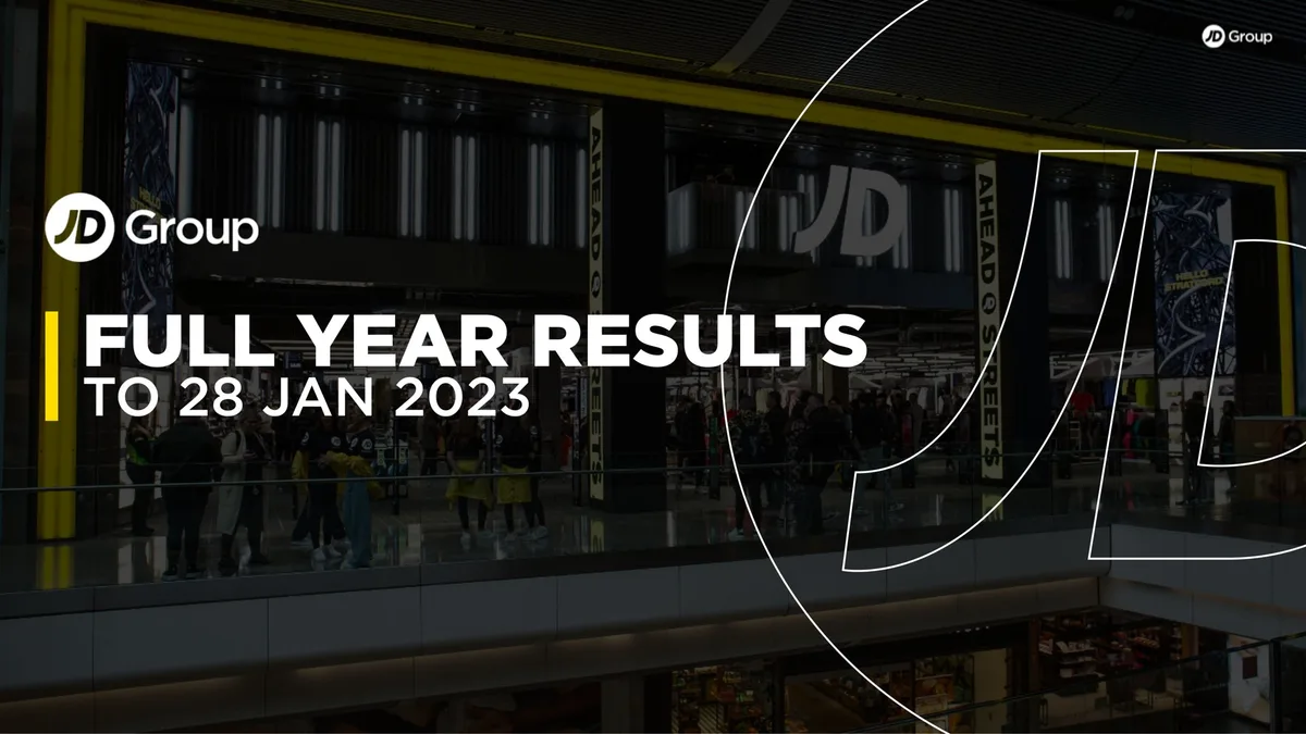 JD Sports | Results Presentation Deck | 41 slides · slide 1