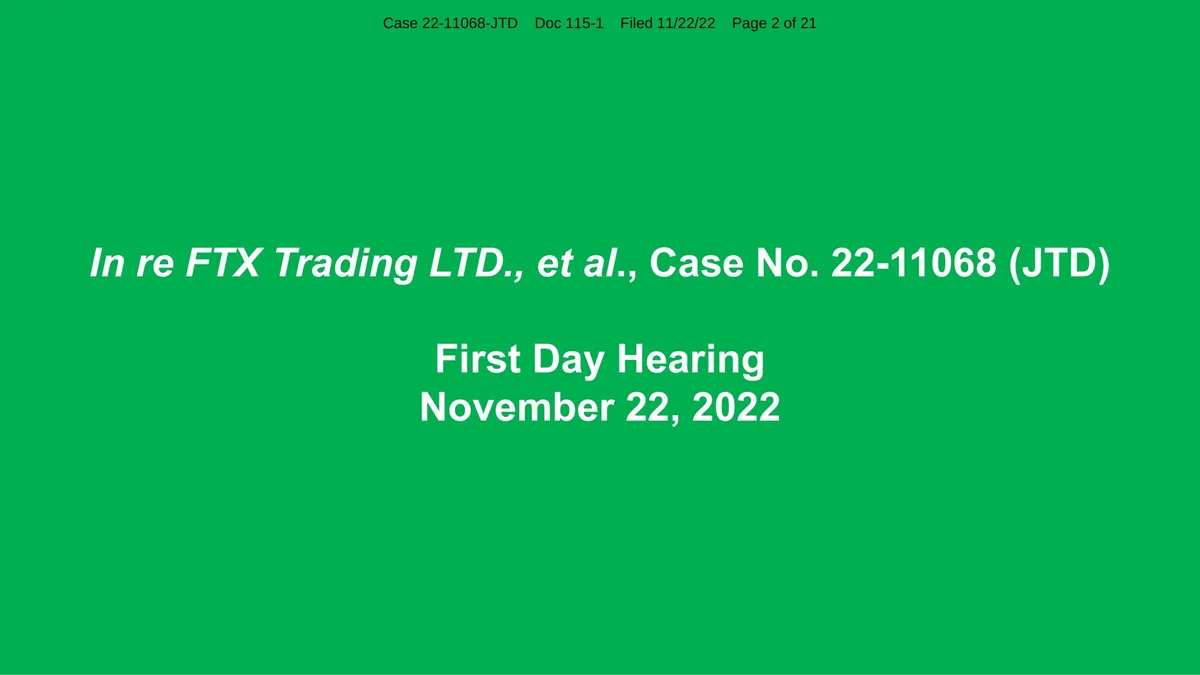 This is a standard legal filing cover page.