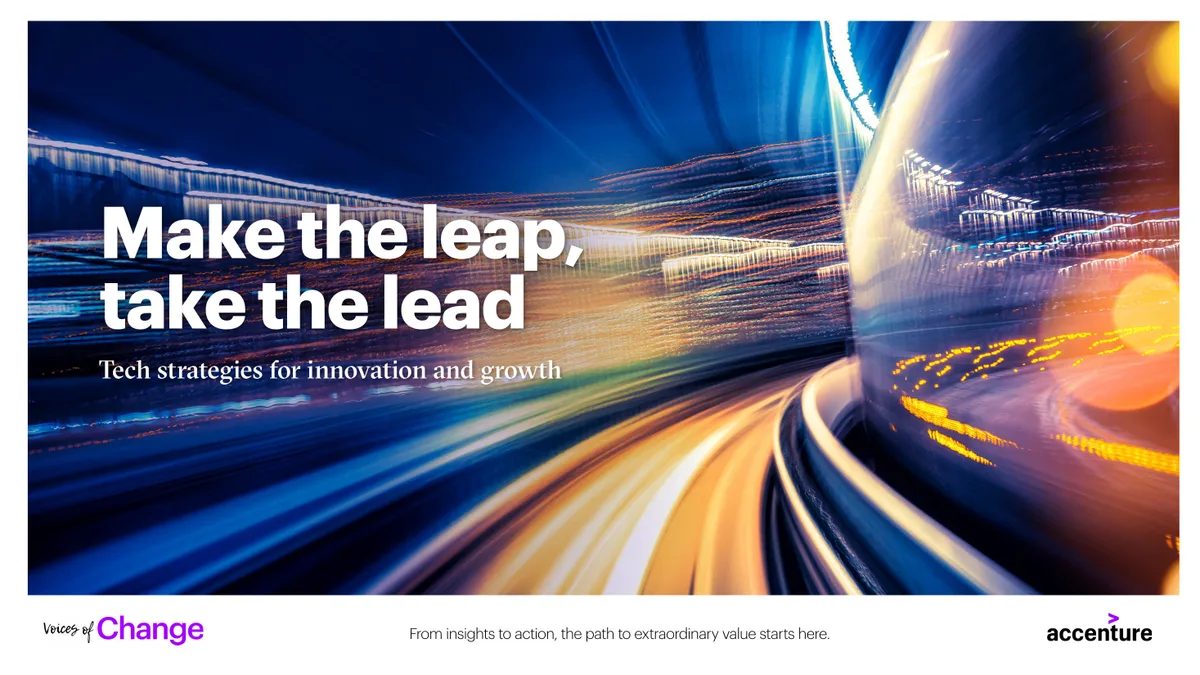 Make the leap, take the lead: Tech strategies for innovation and growth · slide 1
