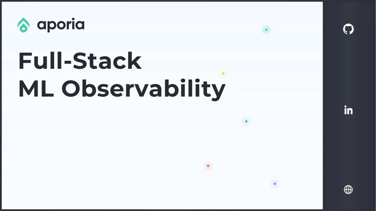 Machine-learning model startup Aporia raises $25 million: pitch deck · slide 1