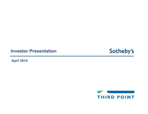 Third Point Management | Activist Presentation Deck | 30 slides