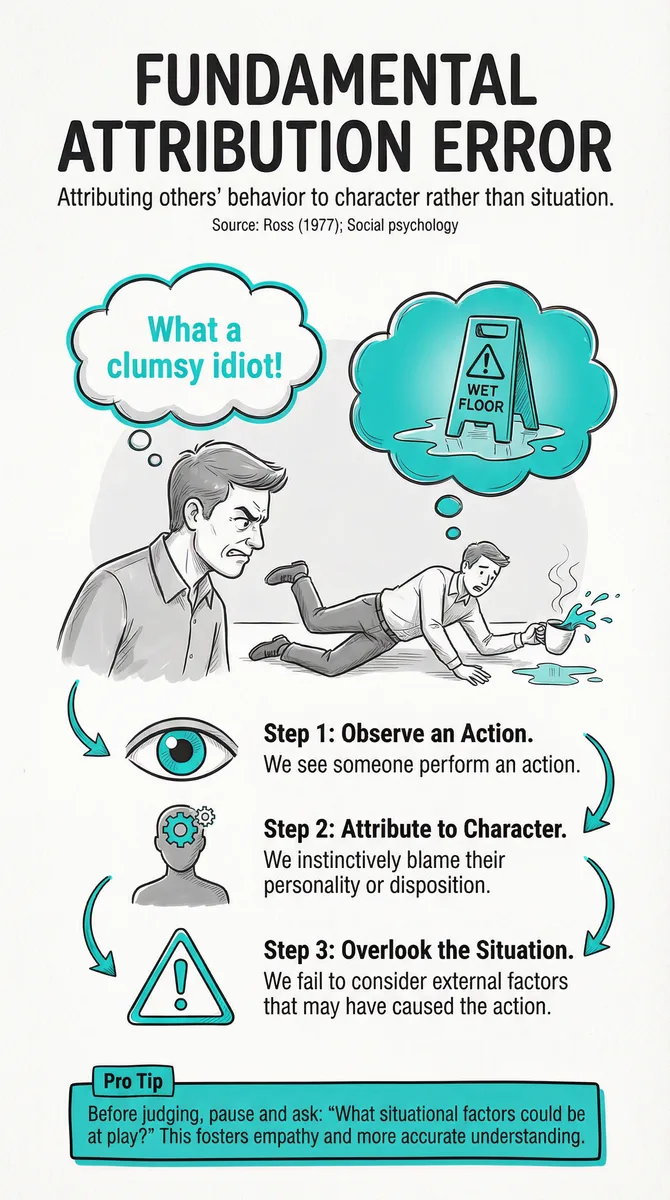 Fundamental Attribution Error illustration