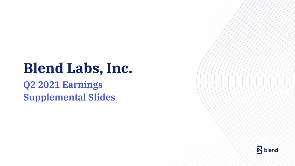 Blend | Results Presentation Deck | 17 slides · slide 1