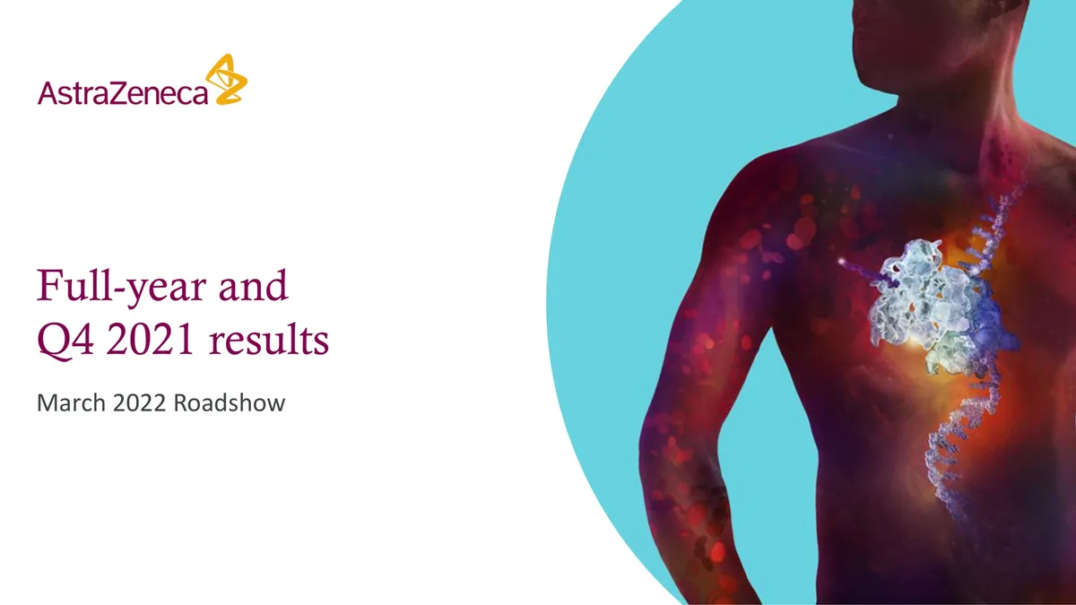 AstraZeneca | Investor Presentation Deck | 53 slides · slide 1