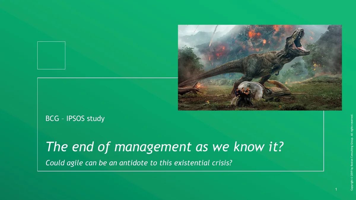 End of management as we know it · slide 1