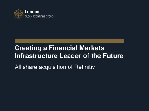 LSE | Mergers and Acquisitions Presentation Deck | 43 slides