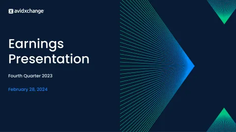 AvidXchange | Results Presentation Deck | 17 slides