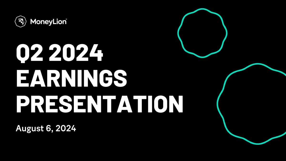 MoneyLion | Results Presentation Deck | 41 slides · slide 1