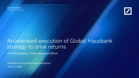 Deutsche Bank | Investor Presentation Deck | 18 slides