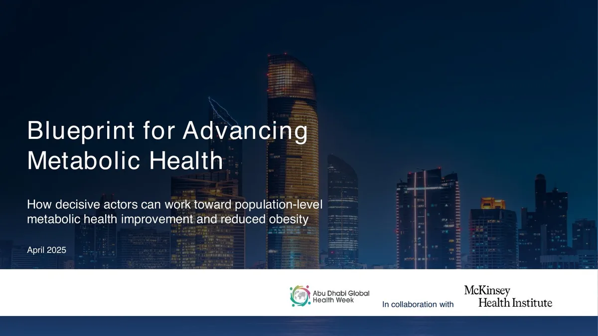 Blueprint for Advancing Metabolic Health · slide 1