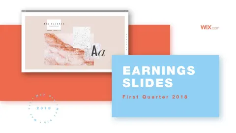 Wix | Results Presentation Deck | 22 slides