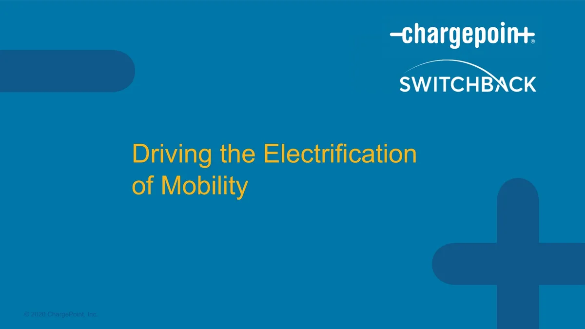 ChargePoint | SPAC Presentation Deck | 49 slides · slide 1