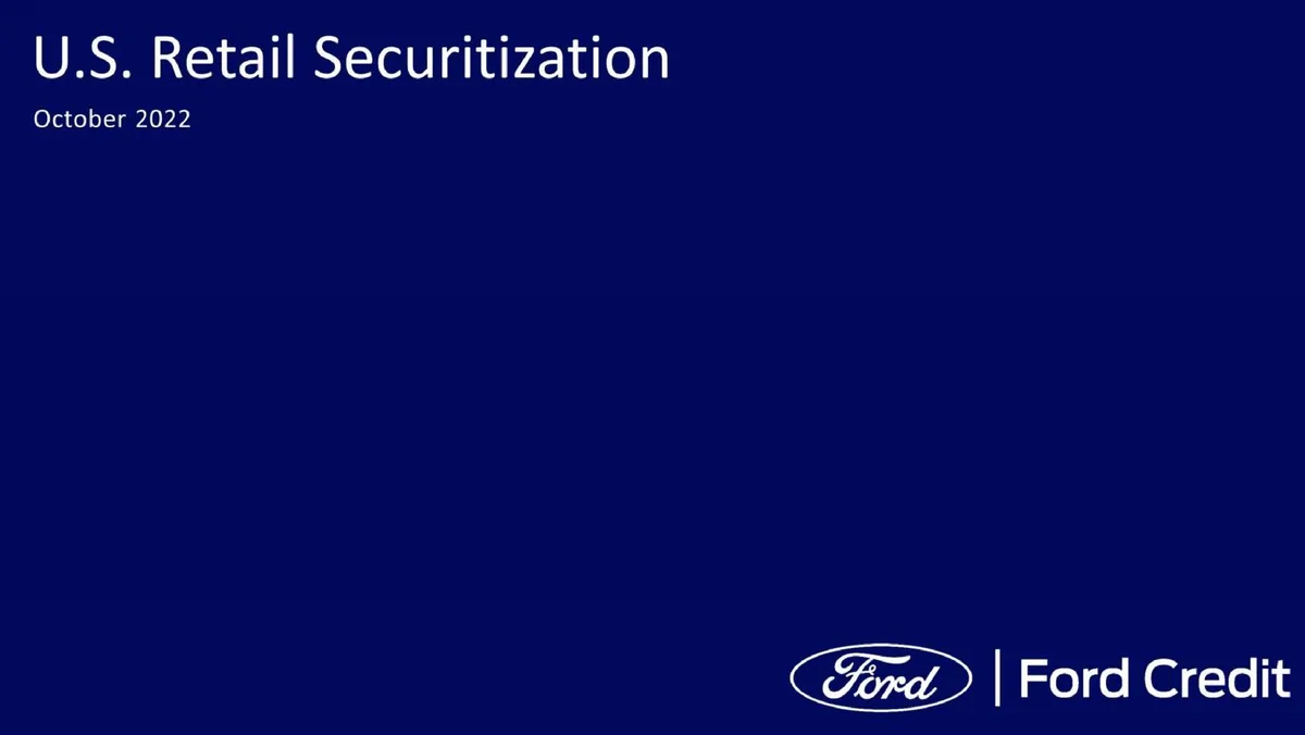 Ford Credit | FWP Presentation Deck | 13 slides · slide 1