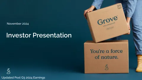Grove | Investor Presentation Deck | 35 slides