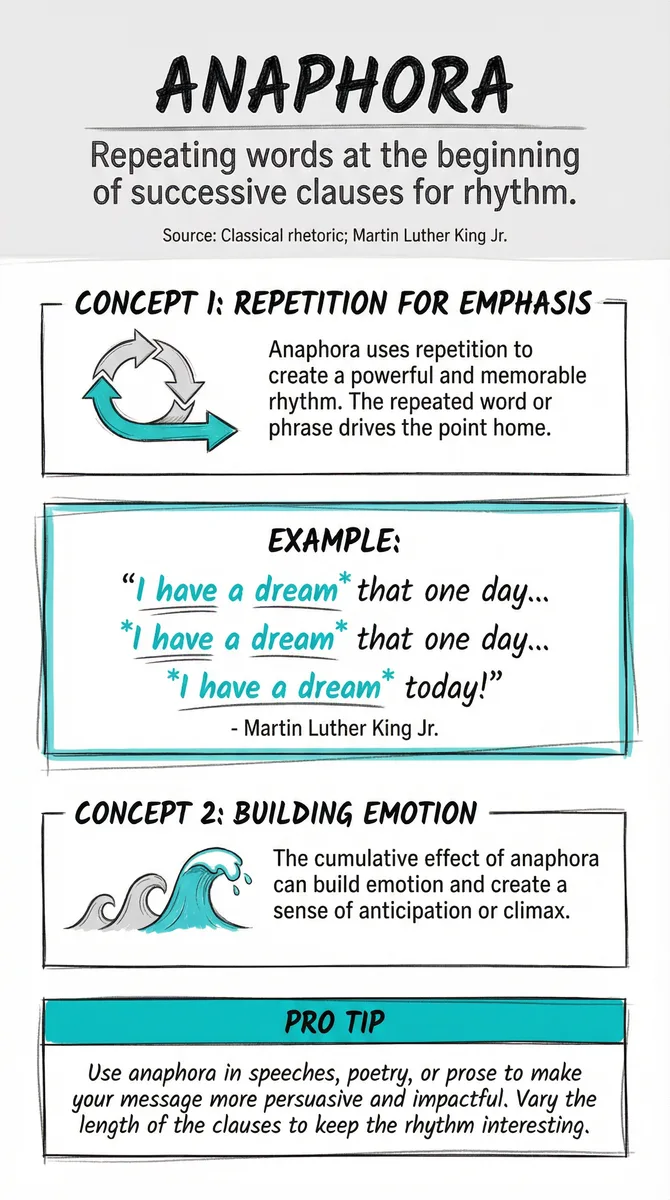 Anaphora pattern illustration