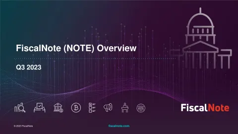 FiscalNote | Investor Presentation Deck | 33 slides