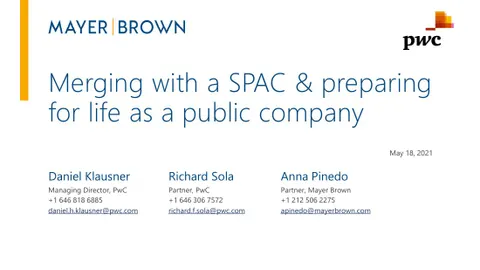 Merging with SPAC