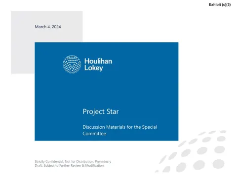 Houlihan Lokey | Investment Banking Pitch Book | 25 slides