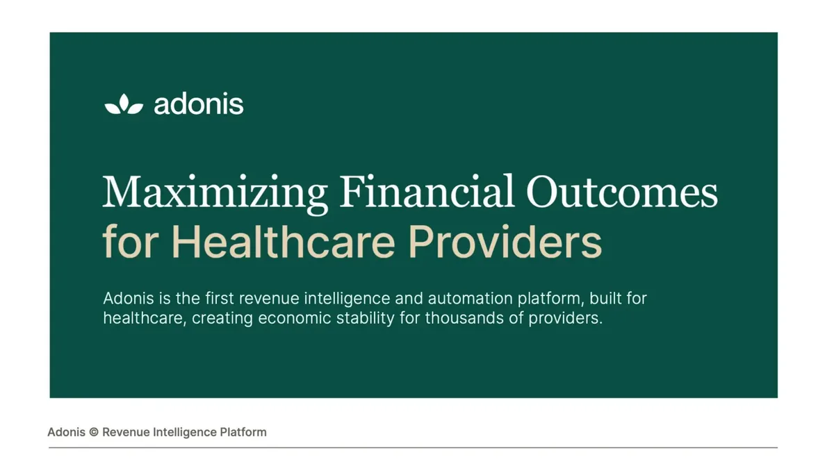 Pitch deck that got Adonis $17.3 million led by General Catalyst · slide 1