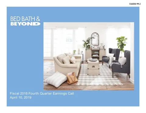 Bed Bath &amp; Beyond | Results Presentation Deck | 18 slides